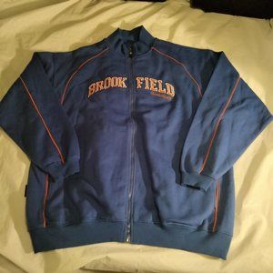 Brookfield Beavers Basketball Extra Large Zip Up Track Jacket Style Sweatshirt